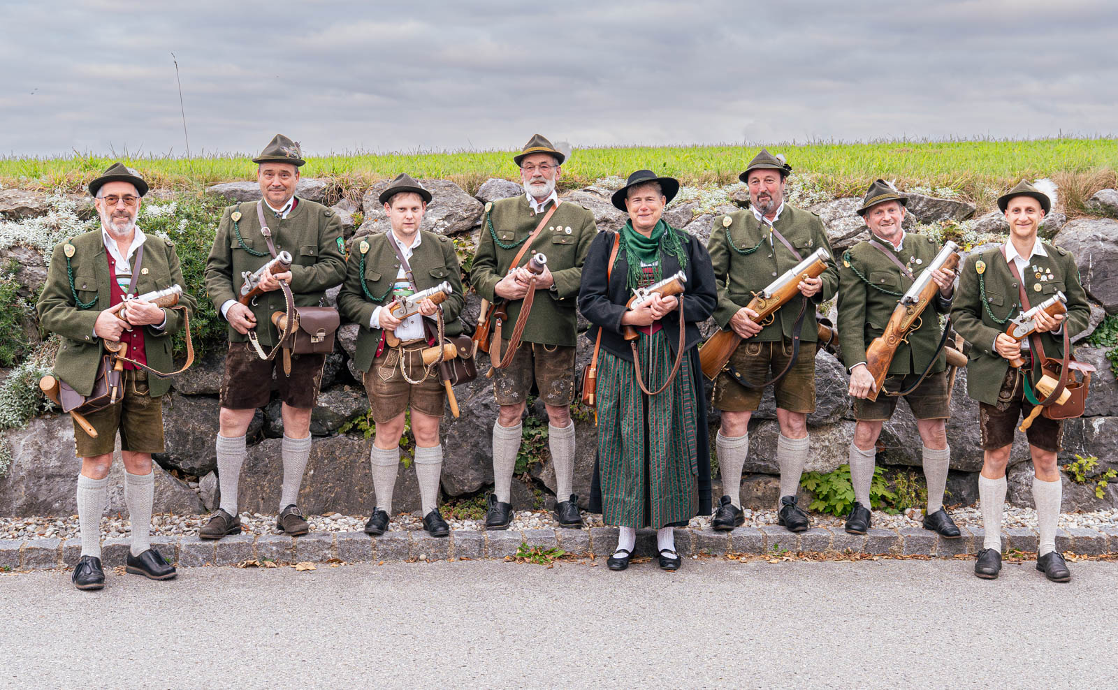 Böllerschützen beim Gauschießen 2025