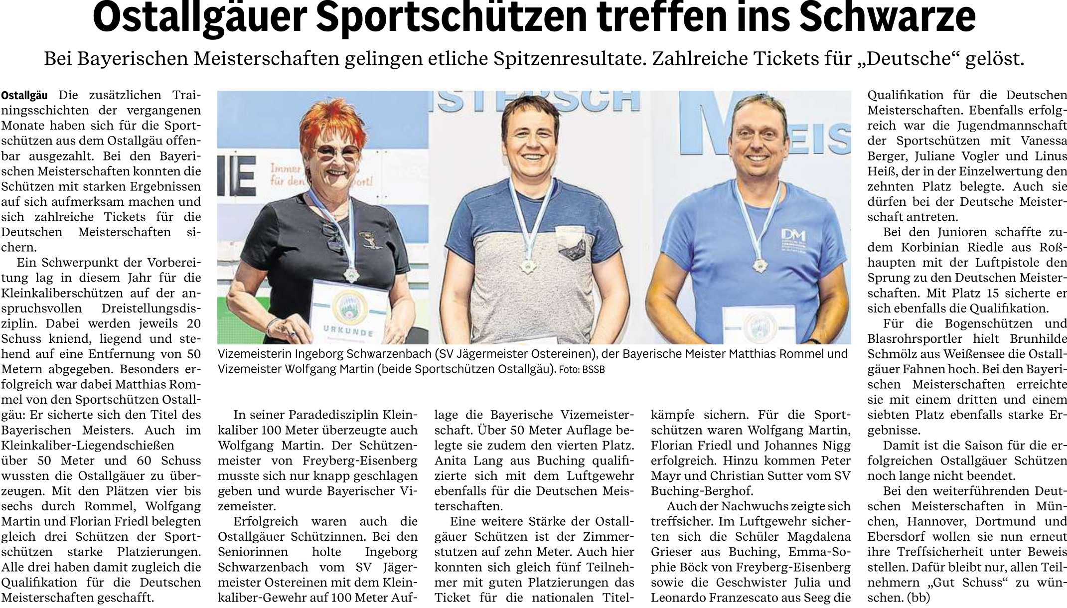2026-08-04_Fussener_Zeitung_Ostallgauer_Sportschützen_treffen_ins_Schwarze